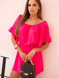 Dámský bavlněný overal bez rukávů s vázáním v pase ecru