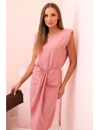 Dámská pruhovaná bavlněná šaty s V výstřihem a knoflíky tmavě mátová Dámská pruhovaná bavlněná šaty s V výstřihem a knoflíky tmavě mátová