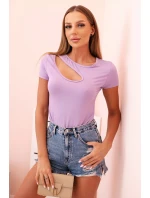 Dámské bavlněné body s V výstřihem a nařasením fango Dámské bavlněné body s V výstřihem a nařasením fango