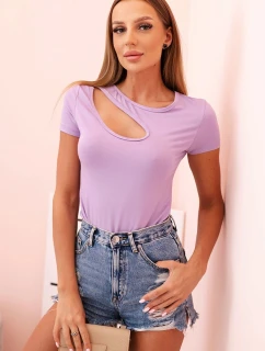 Dámské bavlněné body s V výstřihem a nařasením fango