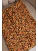 Dámský vlněný melírovaný silný šál na zimu KN24 hořčicový Dámský vlněný melírovaný silný šál na zimu KN24 hořčicový