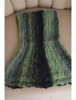 Komin dámský vlněný měkký šátek golf zimní KN21 zelený