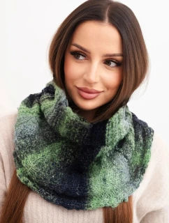 Komin dámský vlněný měkký šátek golf zimní KN21 zelený