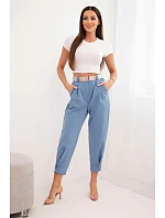 Kalhoty Summer Punto se zapínáním na nohavicích džínové