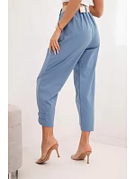 Kalhoty Summer Punto se zapínáním na nohavicích džínové