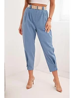 Kalhoty Summer Punto se zapínáním na nohavicích džínové