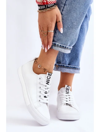 Dámské Tenisky Klasické Bílé Ville