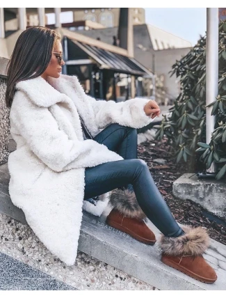 Dámské Kožené Sněhule S Kožešinou Camel Alexa Dámské Kožené Sněhule S Kožešinou Camel Alexa