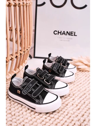 Dětské Tenisky Na Suchý Zip BIG STAR HH374200 Černé Dětské Tenisky Na Suchý Zip BIG STAR HH374200 Černé