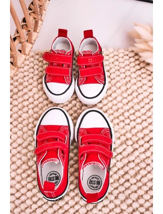 Dětské Tenisky Na Suchý Zip BIG STAR HH374202 červené Dětské Tenisky Na Suchý Zip BIG STAR HH374202 červené