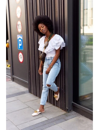 Dámské Nazouváky S řetízkem Béžové Call On Me Dámské Nazouváky S řetízkem Béžové Call On Me