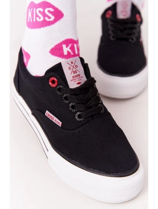 Dámské Tenisky Na Platformě CROSS JEANS FF2R4002C Černé