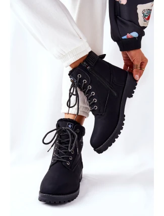 Dámské Turistické Kotníkové Boty Černé Grunders