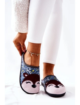 Hřejivé pantofle Reindeer Modré Taffy Hřejivé pantofle Reindeer Modré Taffy