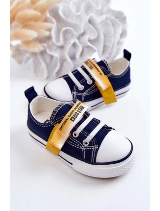 Dětské nízké tenisky BIG STAR JJ374077 Námořnická modrá