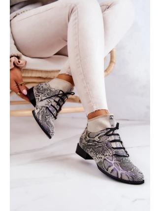 Dámské kozačky Suede Snake Maciejka 04744-03 Béžové