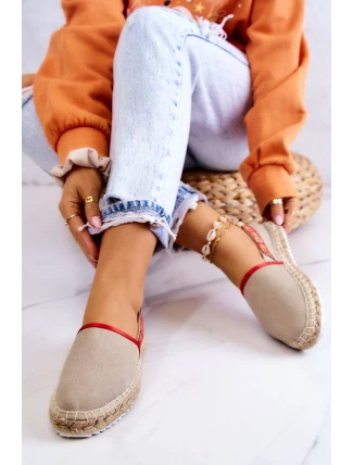 Nazouvací espadrilky Big Star JJ274879 Béžová Nazouvací espadrilky Big Star JJ274879 Béžová