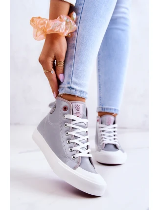 Dámské vysoké tenisky Cross Jeans JJ2R4057C šedá