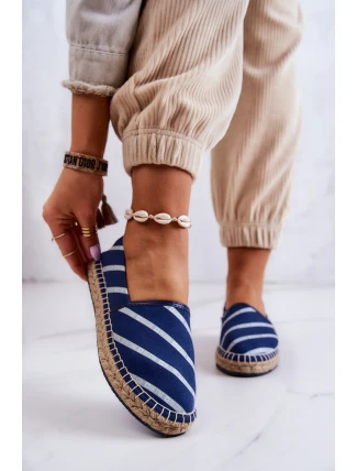 Dámské klasické espadrilky Big Star JJ274960 Námořnická modrá Dámské klasické espadrilky Big Star JJ274960 Námořnická modrá