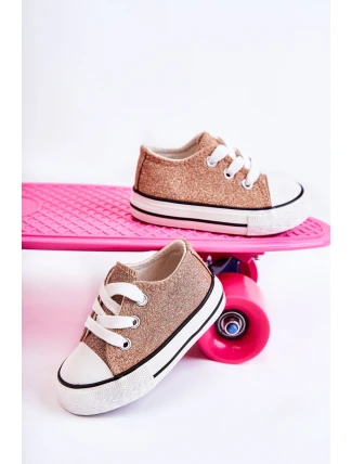 Dětské tenisky vázané Rose Gold Wella
