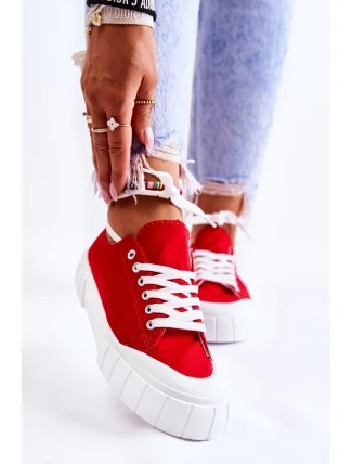 Dámské Tenisky na platformě Červené Comes