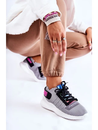 Dámská sportovní obuv nazouvací šedá Klayra Dámská sportovní obuv nazouvací šedá Klayra