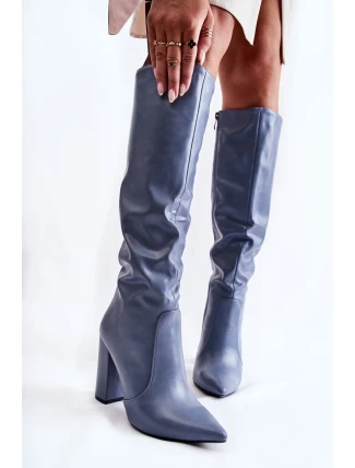 Klasické Boty Na Sloupek Modré Mayra