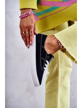 Dámské látkové tenisky Big Star KK274019 Černá