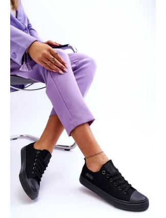 Dámské nízké Materiál tenisky Big Star KK274009 Černá