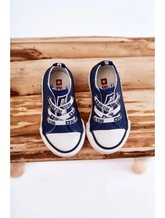 Dětské látkové tenisky BIG STAR KK374050 Námořnická modrá