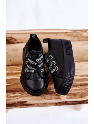 Dětské kožené tenisky BIG STAR KK374059 Černá