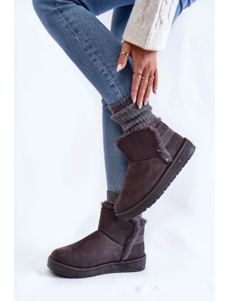 Dámské boty do sněhu Big Star KK274623 šedé Dámské boty do sněhu Big Star KK274623 šedé