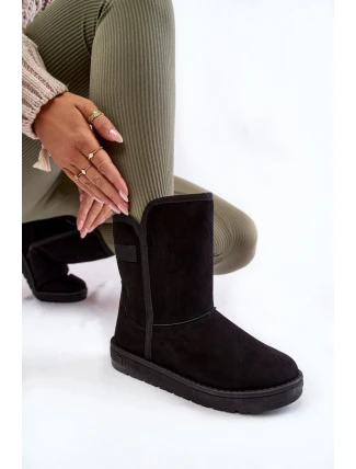 Dámské vysoké boty do sněhu Big Star KK274618 Černe Dámské vysoké boty do sněhu Big Star KK274618 Černe