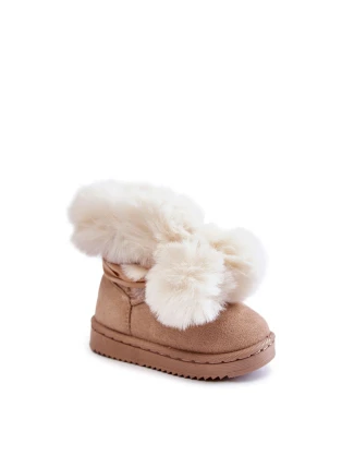 Dětské mládežnické teplé sněhule Světle béžová Roofy