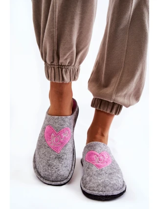 Domácí pantofle Big Star KK276020 Šedo-růžová Domácí pantofle Big Star KK276020 Šedo-růžová