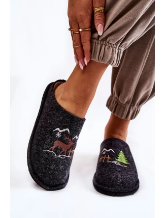 Domácí pantofle Big Star KK276018 Černá a béžová