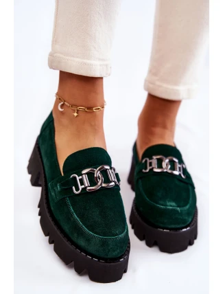 Semišové boty se zdobením Laura Messi 2489 zelene