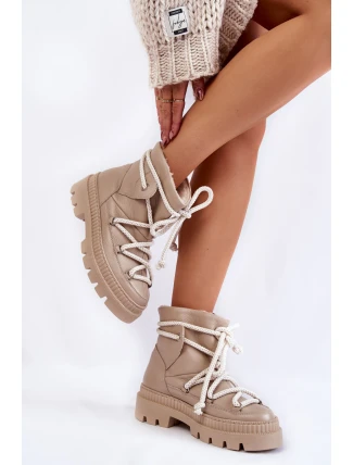 Dámské módní sněhule Béžove Kallen