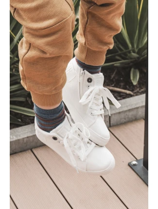 Dětské klasické vysoké tenisky Big Star LL374002 Bílá