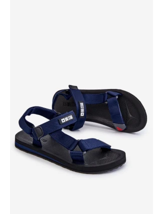 Pánské sandály na suchý zip Big Star DD174718 Námořnická modrá Pánské sandály na suchý zip Big Star DD174718 Námořnická modrá