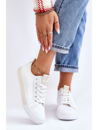 Dámské Tenisky Klasické Bílo-Béžove Ville