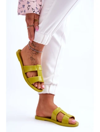 Módní veganské pantofle ZAXY JJ285261 zelená