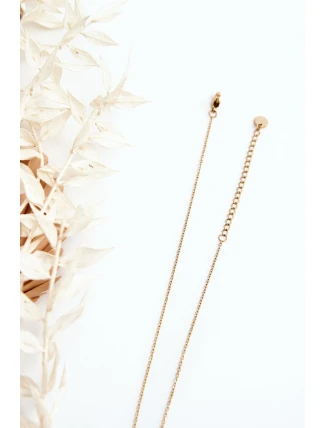 Dámský řetízek s květinou zlate