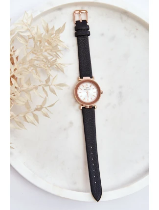 Dámské kožené hodinky Giorgio&Dario Classic v Černy Dámské kožené hodinky Giorgio&Dario Classic v Černy