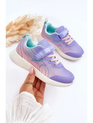 Lehké Dětské Sportovní Boty Memory Foam System Big Star LL374151 Fialové
