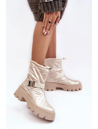 Dámské Boty Se Zesílenou Podrážkou A Plochou Podpatkem Bežové Werikse