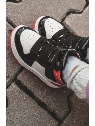 Dětské Sportovní Lakované Boty Růžovo-Bílé Milara