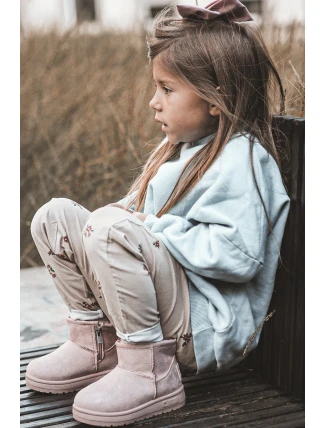 Dívčí Sněhové Teple Boty S Kožešinou S Ušima Růžový Betty Dívčí Sněhové Teple Boty S Kožešinou S Ušima Růžový Betty