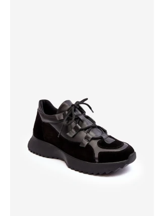 Dámské kožené sportovní boty M01/2 Zazoo černé