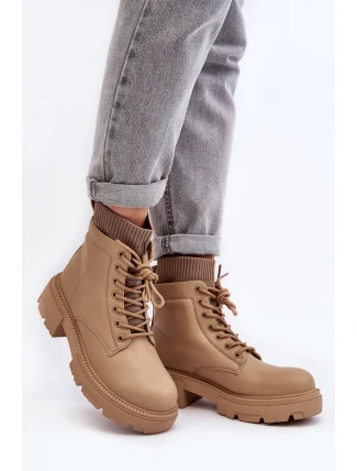 Dámské kozačky s ponožkou v hnědé barvě Rivella